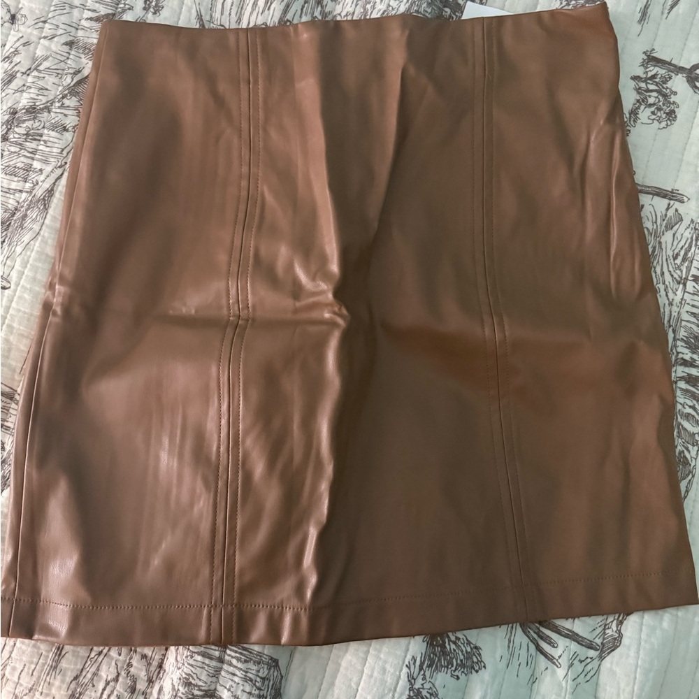 Leather skirt